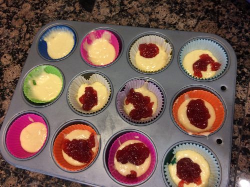 jelly donut muffins