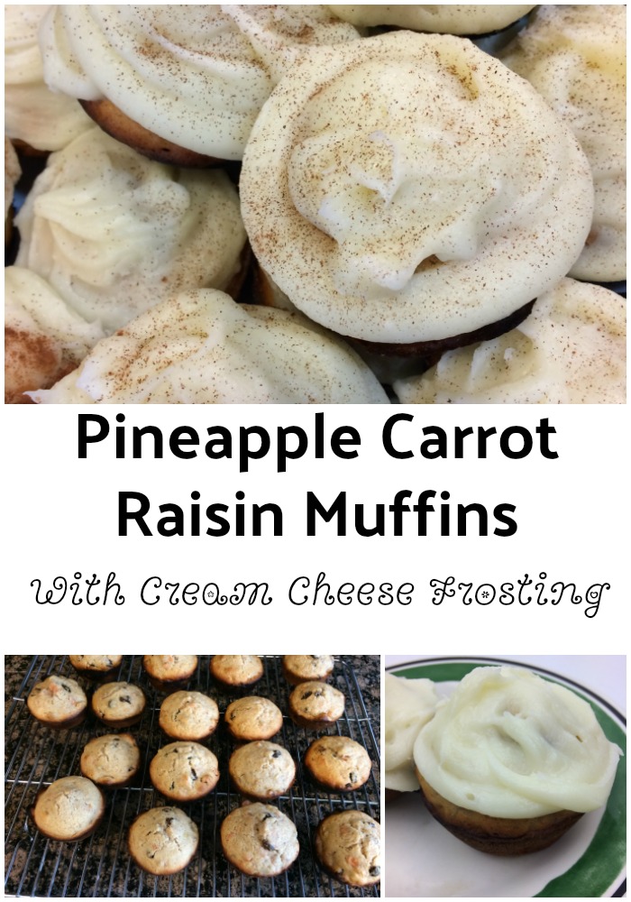 pineapple carrot raisin muffins