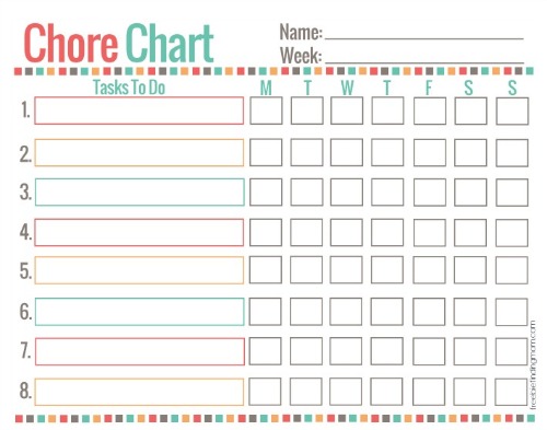 simple chore chart