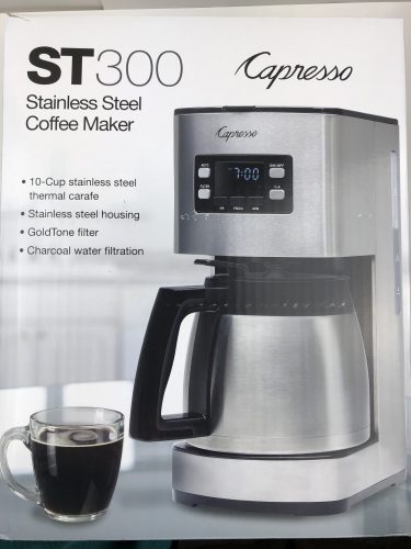 capresso stainless steel coffee maker