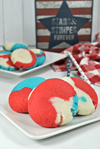 Patriotic Cake Cookies