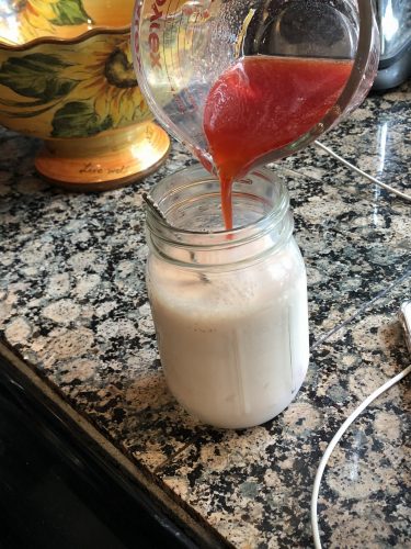 strawberries and cream drink