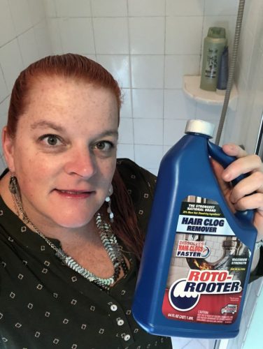 super mom with liquid plumber