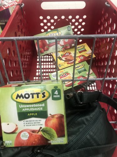 Mott's clear applesauce pouches