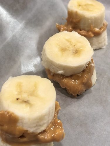 Chocolate-Dipped Peanut Butter Banana Bites