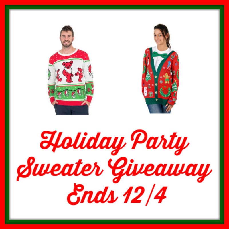 Holiday Party Sweater Giveaway 